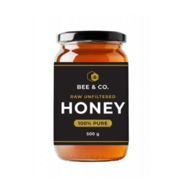 Bee & Co Collection Raw Unfiltered Honey 500g box of 12