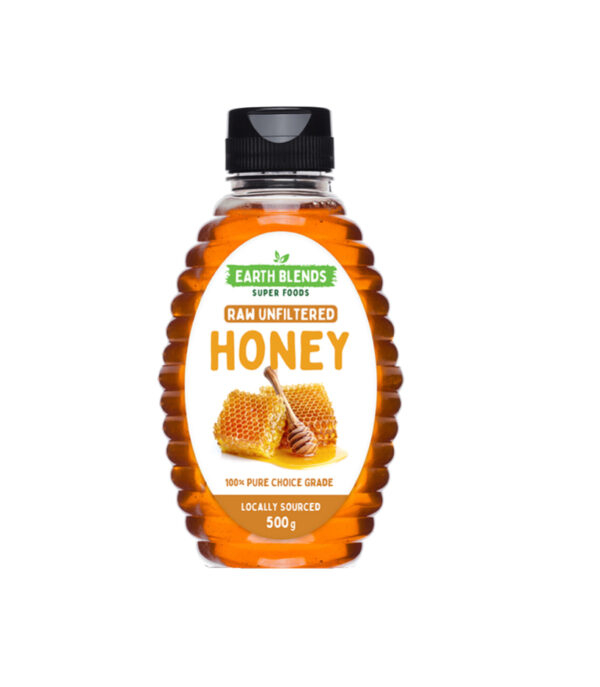 Earth Blends Raw Unfiltered Honey 500g box of 12