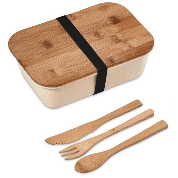 Kooshty Natural Plus Bamboo Fibre Lunch Box Set