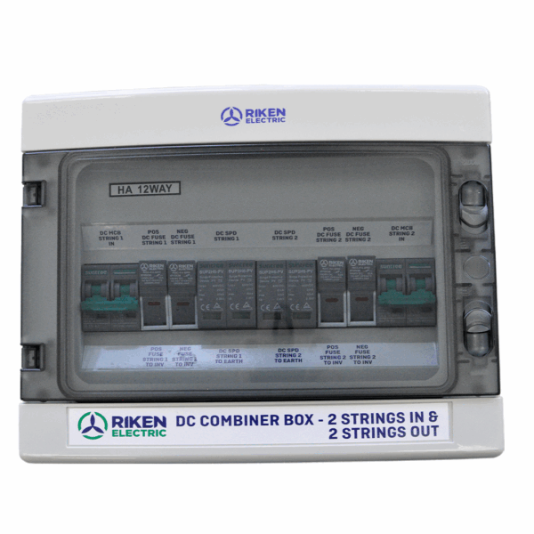 PV combiner box 2 in 2 out