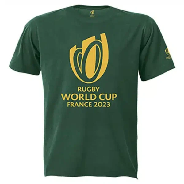 RWC 2023 Short Sleeve Graphic Tee Gold Trophy 160g Mens