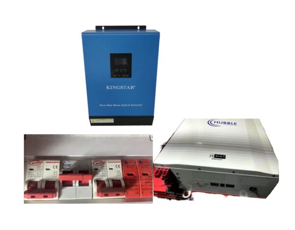Kingstar 3kW hybrid inverter Hubble 3kW battery