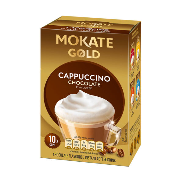 Mokate Gold Cappuccino Chocolate 180g box of 12
