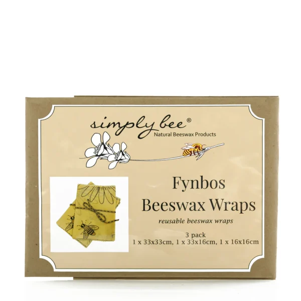 Simply Bee Fynbos Beeswax Wraps reusable 3-pack