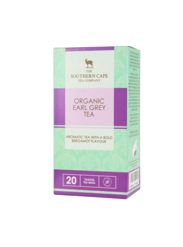 Southern Cape Tea Co Organic Earl Grey Tea box of 12