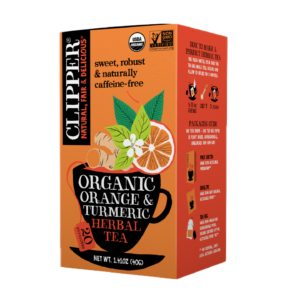 Clipper Organic Orange & Turmeric Tea box of 8